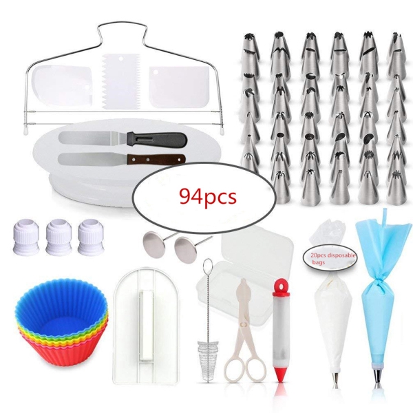 94pcs Set Cake Decorating Supplies Kit Baking Set Diy Professional