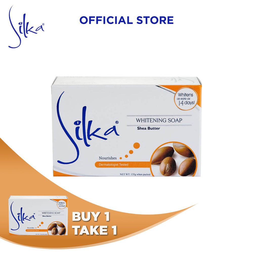 Buy 1 Take 1 Silka Shea Butter Soap 135g | Shopee Philippines