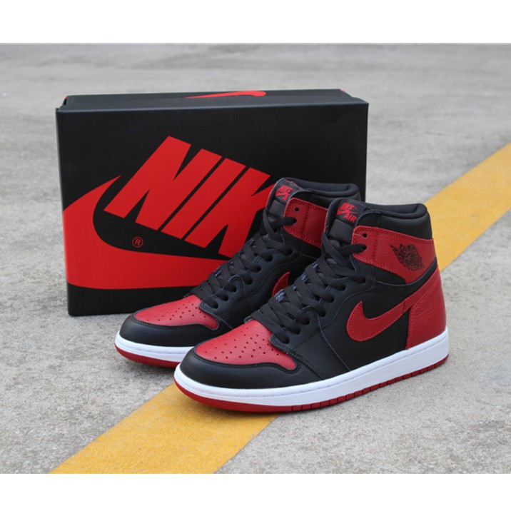 Nike AIR JORDAN 1 RETRO Basketball Shoes FOR MEN Black/Red 36-45 | Shopee  Philippines