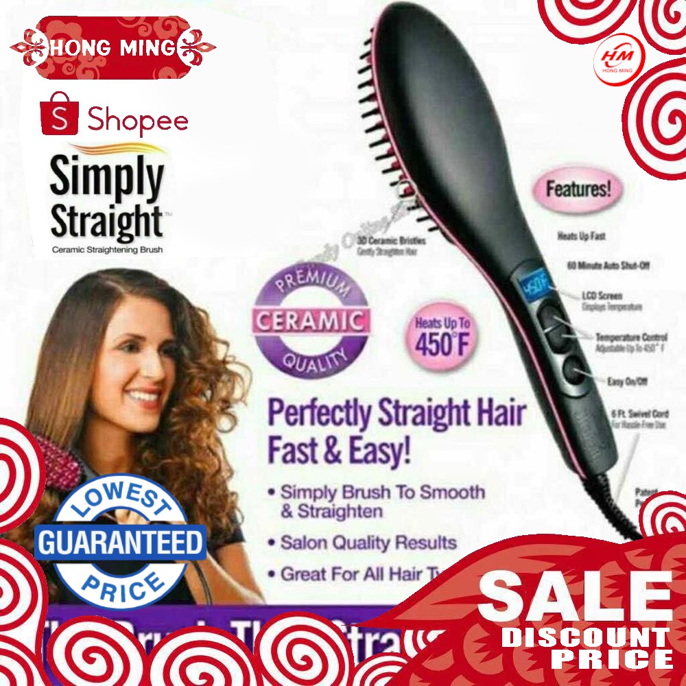 simply straight hair brush price