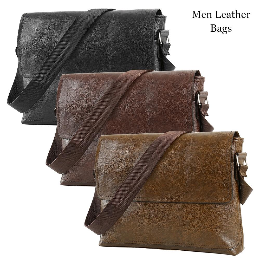 【Wholesale price】men's messenger bag Men's Leather Bags men's shoulder bag messenger bag office bag brown