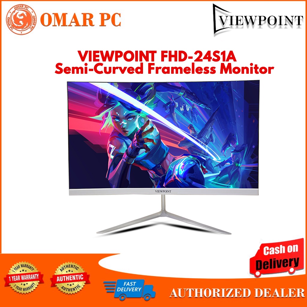 Viewpoint FHD24S1A Semi Curved 75hz Monitor Shopee Philippines