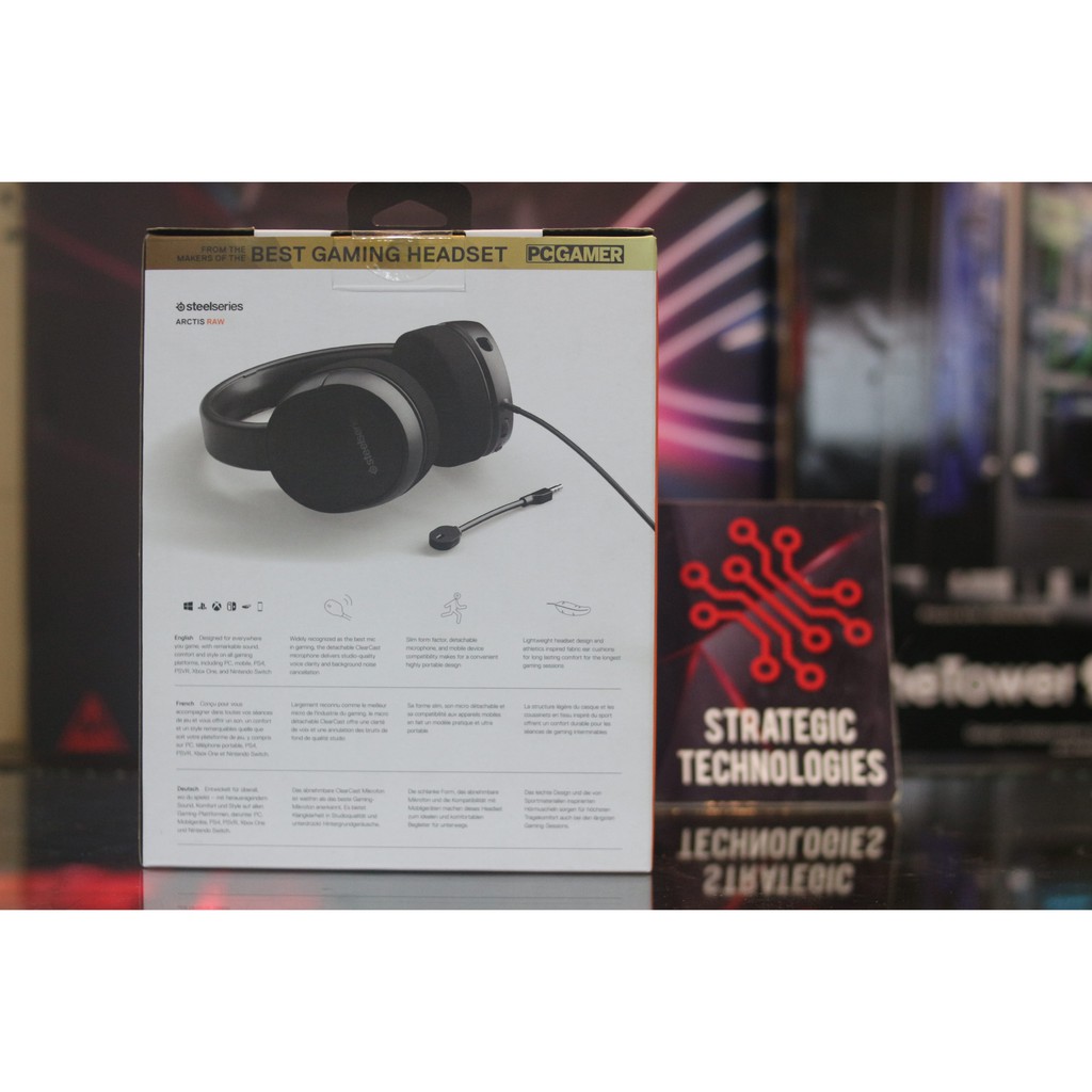 steelseries arctis raw wired gaming headphone