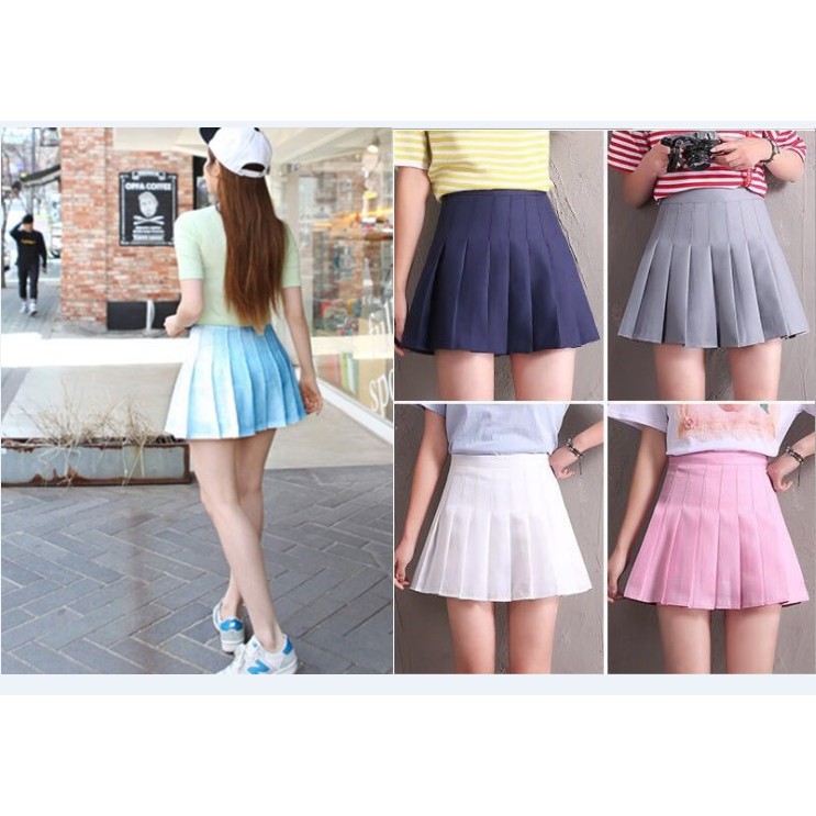 Fashion Women'S Skirts Women High Waist Short Skirts Pleated Mini Skirt  Casual | Shopee Philippines