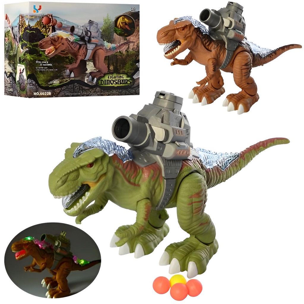 Electric dinosaur toy walks with lights and growls 6632B | Shopee ...