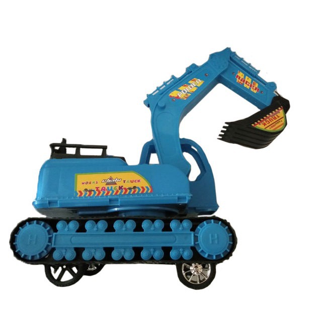 blue excavator toy