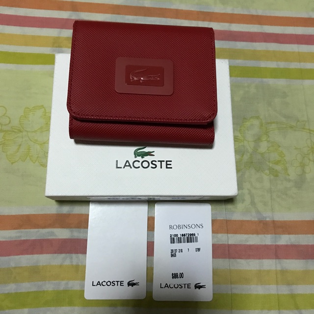 Lacoste trifold wallet | Shopee Philippines
