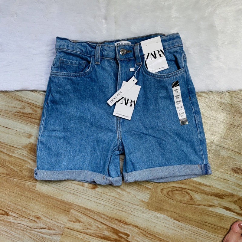 zara mom jeans short