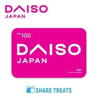 Daiso Japan P100 eGift Certificate (SMS eVoucher)