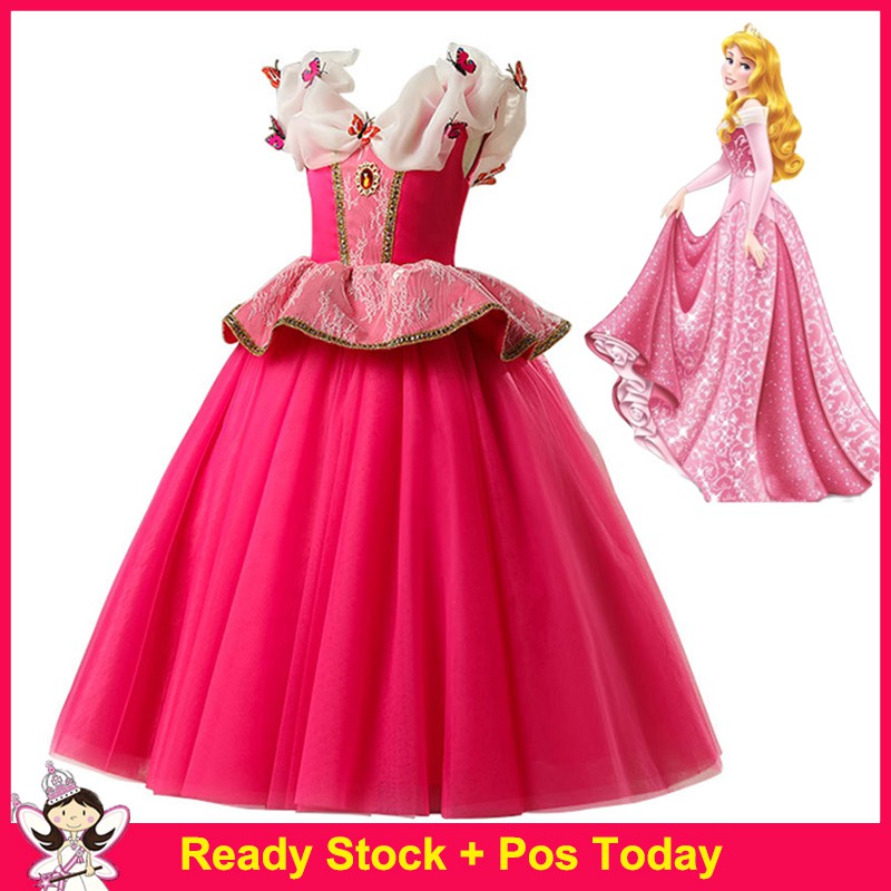Sleeping Beauty Princess Aurora Dress Up Party Costume Cosplay