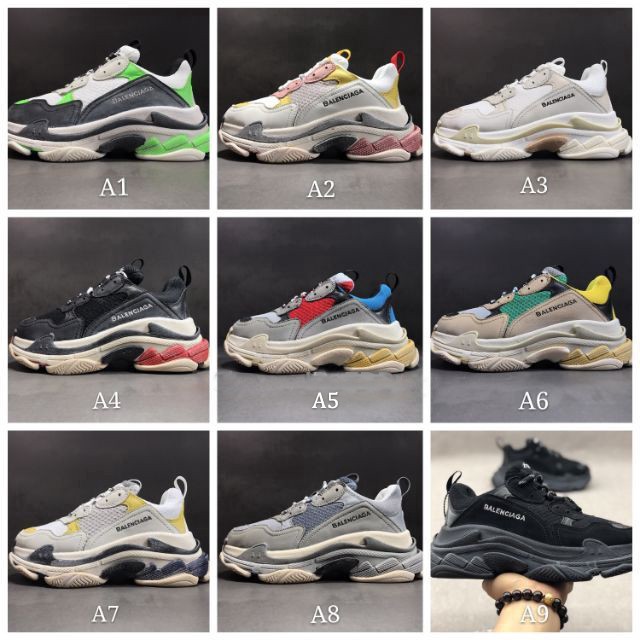 balenciaga triple s color