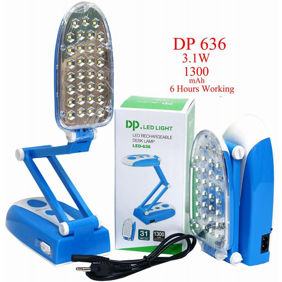 dp led rechargeable desk lamp
