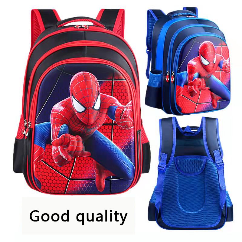spiderman bags Cartoon Spider-Man Children's Backpack Primary 1 2 3 ...