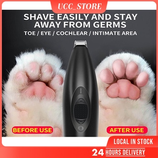 Portable Rechargeable Dog Cat Feet Hair Trimmer Pet Grooming Tool Electric Hair Clipper Shaving