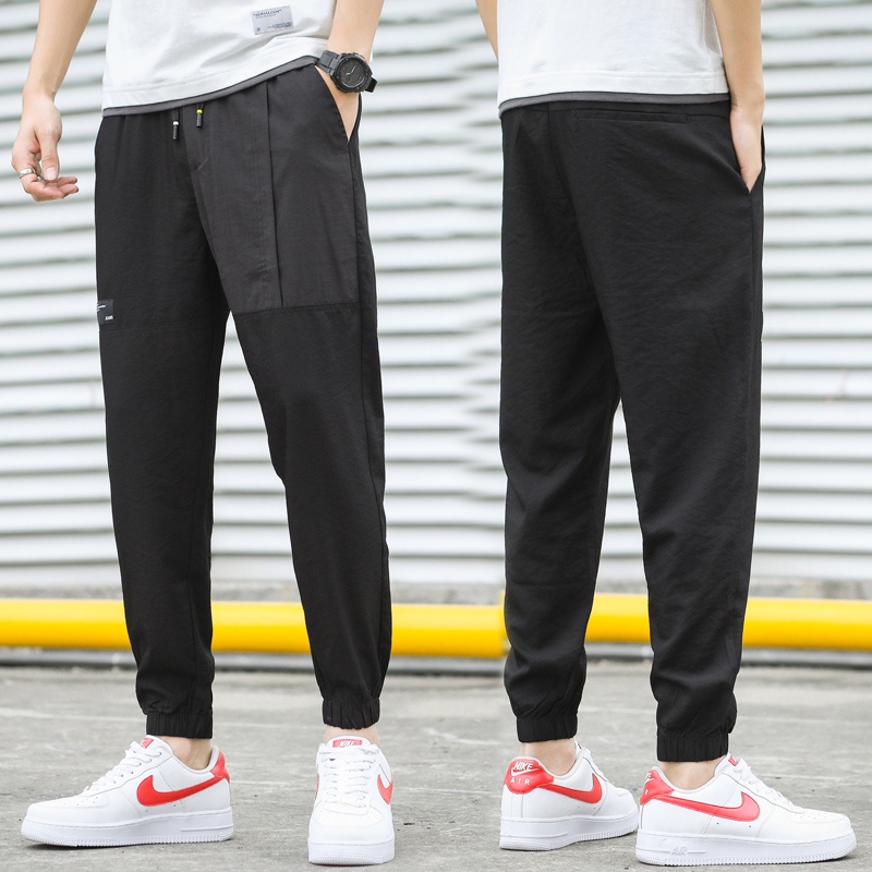 Light Weight Men's Jogger Pants Ankle Banded Summer Tousers for Hot ...