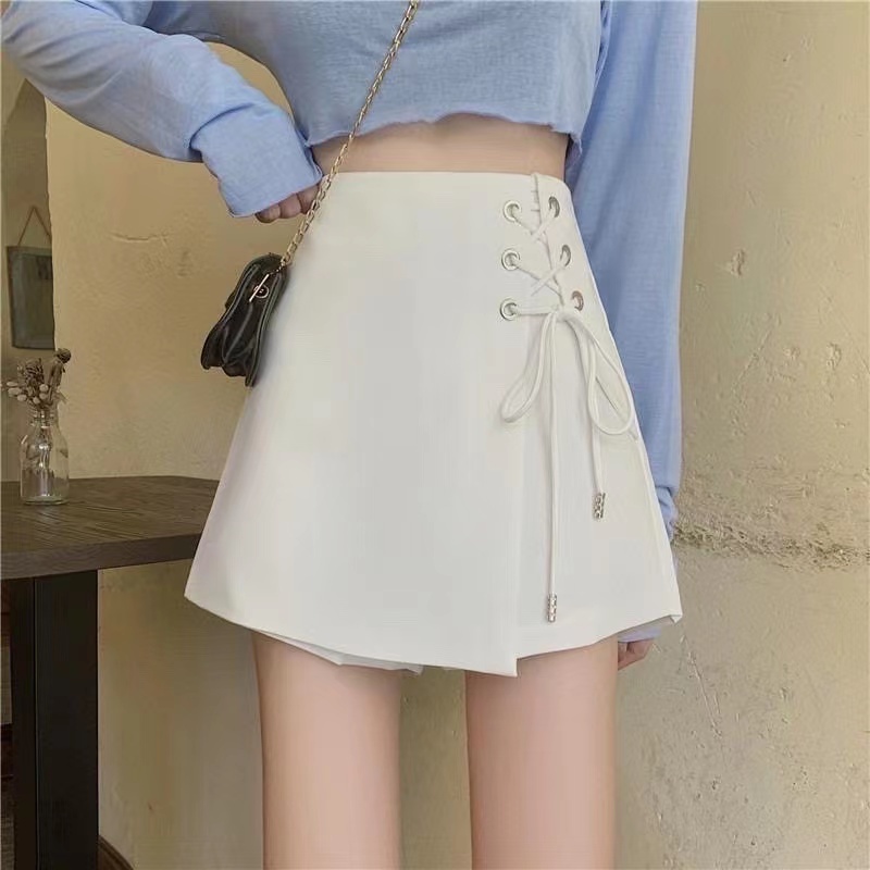 Crisscross trending skirt String Sexy Mini skirt plain design | Shopee ...