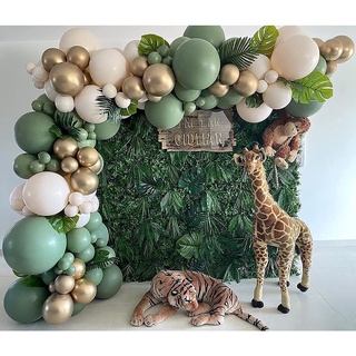 ◊Sage Green Balloon Garland Arch Kit Green Blush Gold Gray Balloons for Wedding Birthday Baby Showe #2