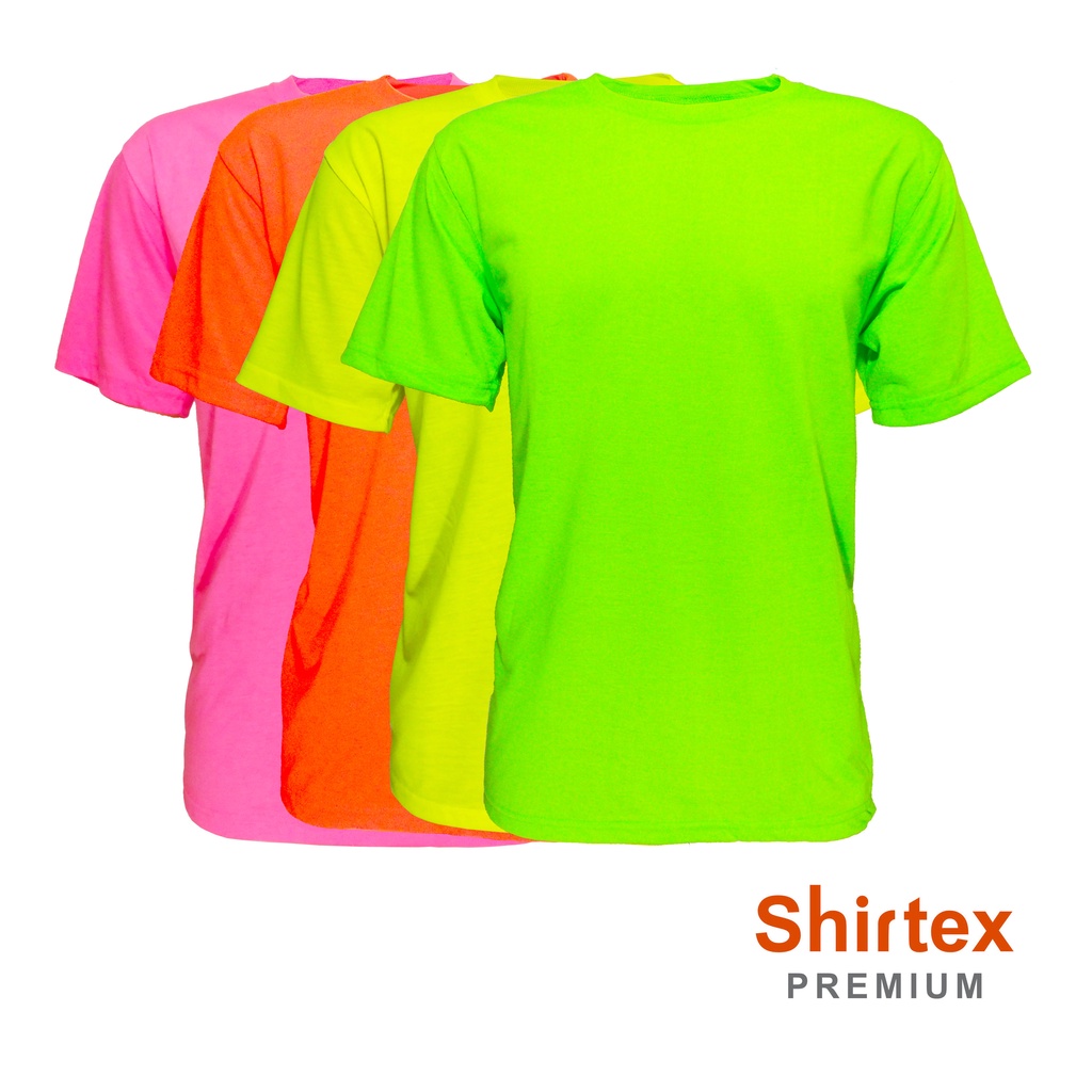 T Shirts NEON COLORS Casual Wear Large Size Only 21 Shirtex 