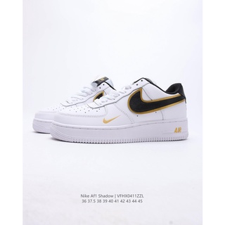 Nike Air Force 1 Shadow AF1 Splicing Air Force Macaron Side Swoosh is presented in a 