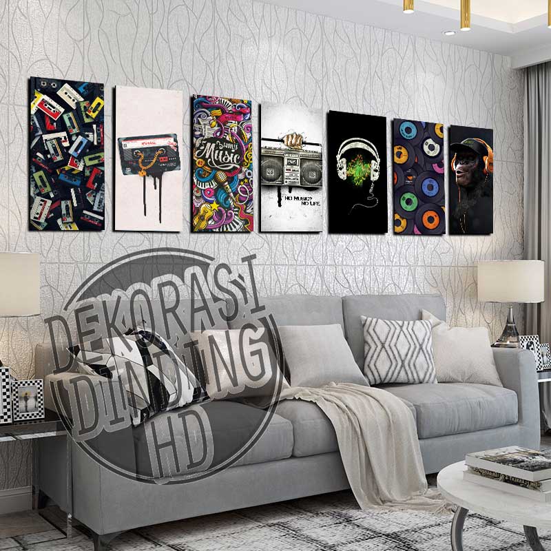 Room Decoration Display Living Room Wall Decoration Wooden Display Poster  Wooden Music Theme Home Supplies | Shopee Philippines