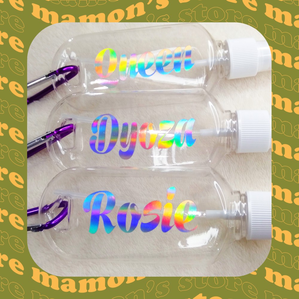 Plain or Personalized Keychain Alcohol Spray Bottle Alcohol Dispenser