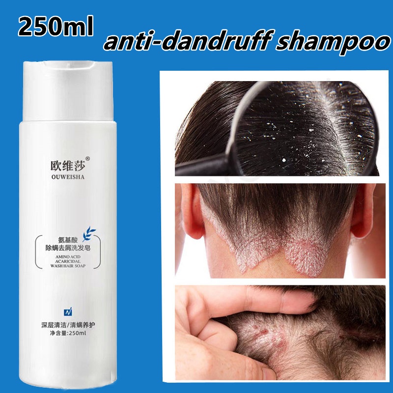 250ml Amino acid Anti Dandruff Shampoo Sea Salt Shampoo Hair Treatment