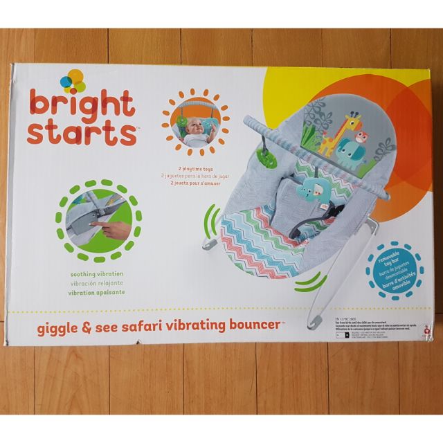 bright starts giggle & see safari bouncer