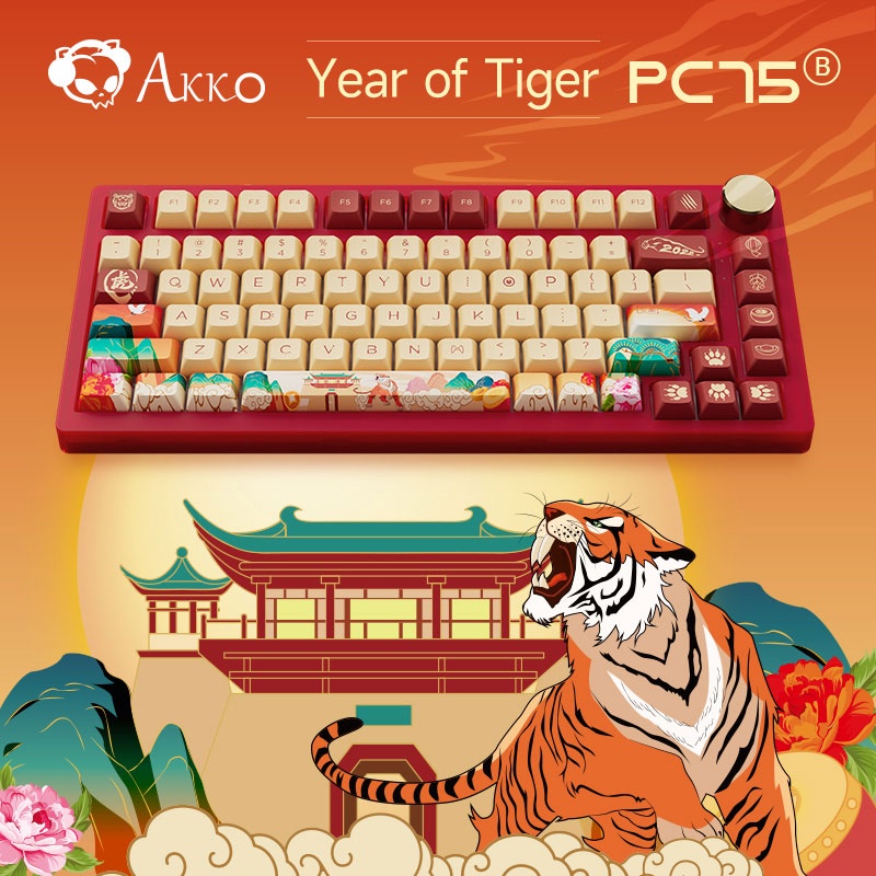 [Lubed] Akko PC75B Plus Year of the Tiger Limited Mechanical Keyboard