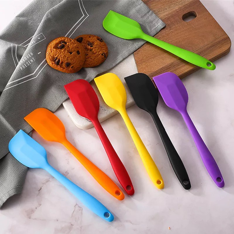 New Silicone Spatula For Cooking Baking Cake Mix Butter Kitchen Utensil 