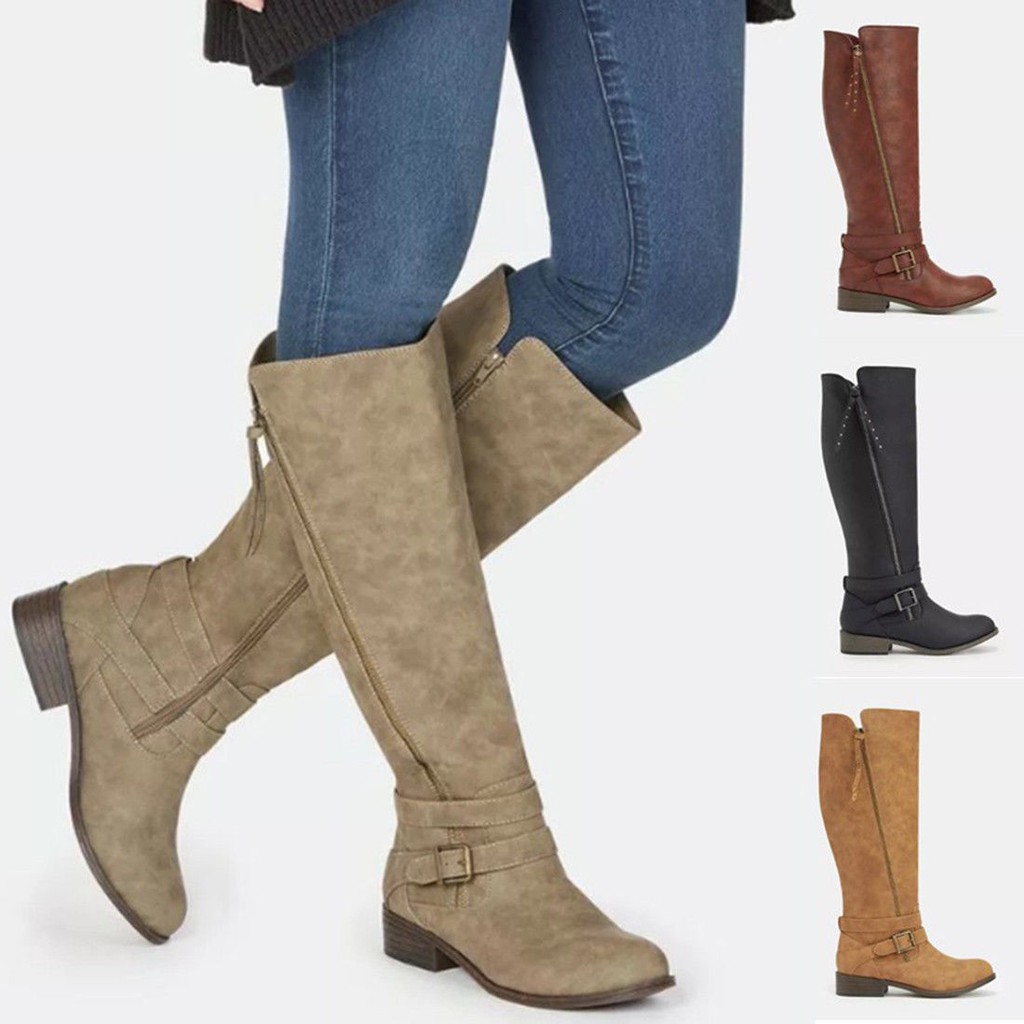 ladies knee high boots
