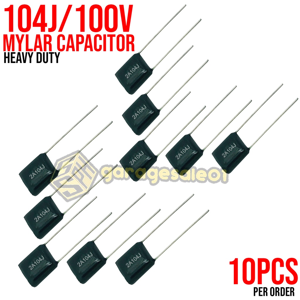 Pcs Mylar Film Capacitor V A J Polyester Film Capacitor