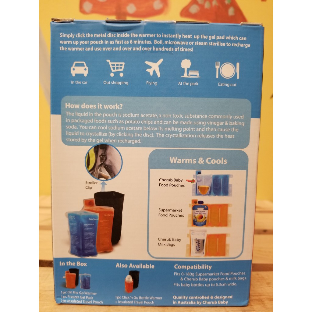cherub baby bottle warmer click n go