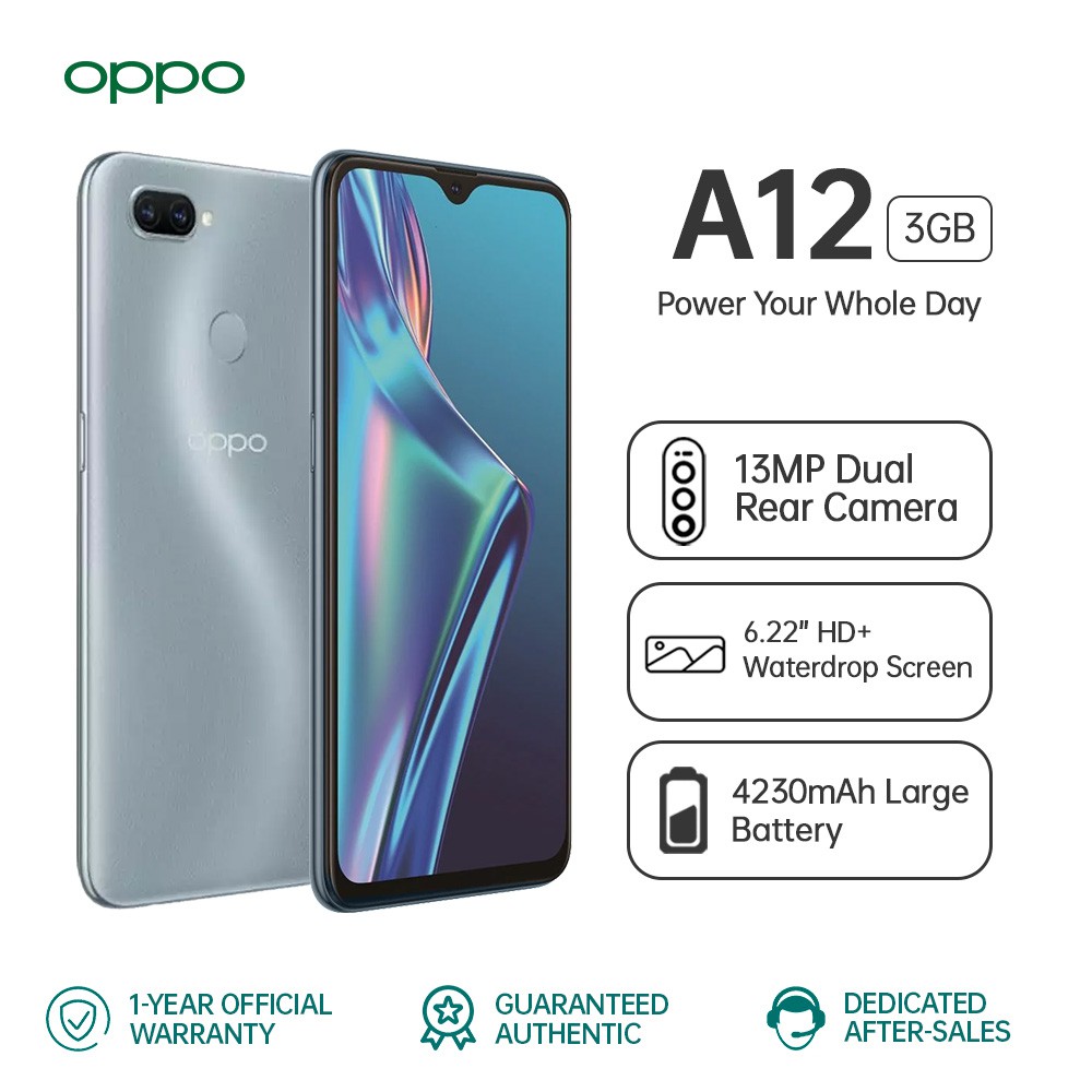 OPPO A12 3GB RAM 32GB ROM Cellphone 13MP Al Dual Camera