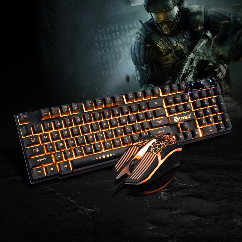 Popular GTX300 Gaming Keyboard and Mouse LED(Philippines Ready Stock ) Shopee Philippines