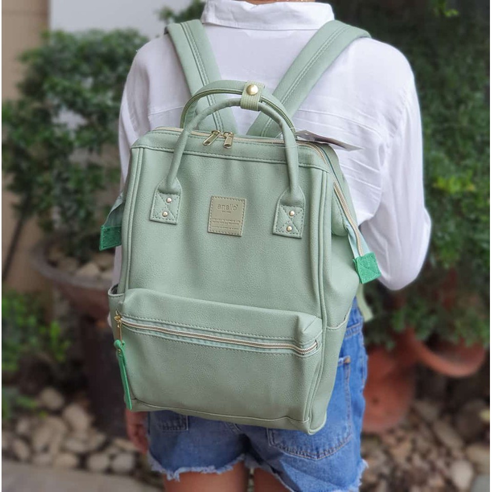 mint green rucksack