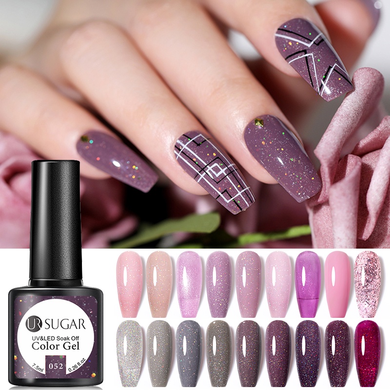 Born Pretty Glitter Gel Nail Polish Soak Off Uv Varnish Colorful Diy