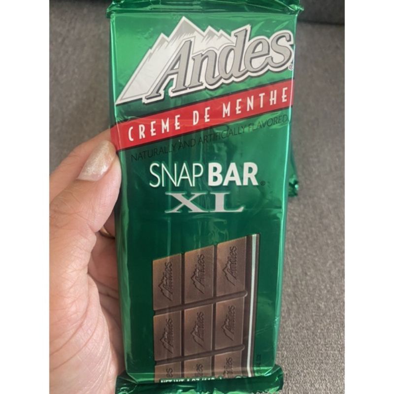 ANDES Mints Creme De Mente Snap bar XI Chocolate bar 113g USA | Shopee ...