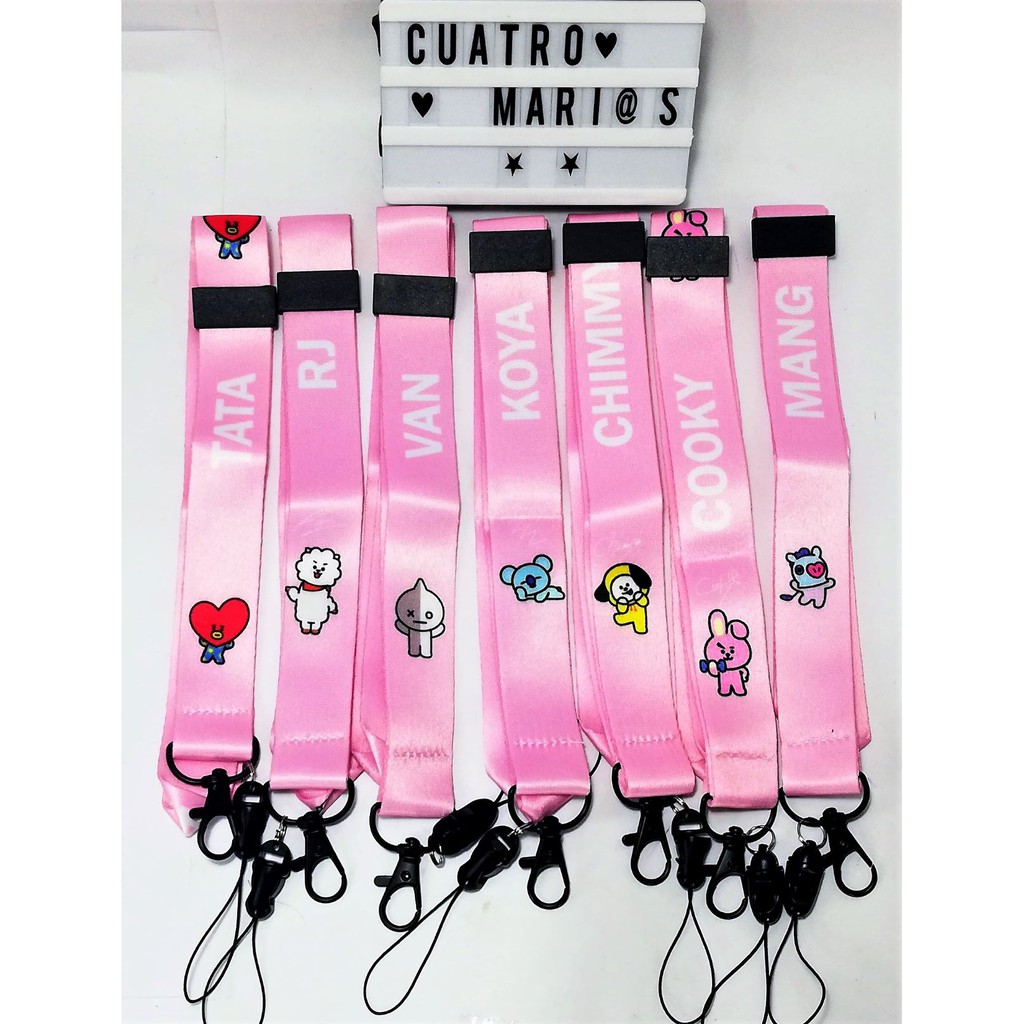 BTS BT21 Lanyard id lace cp holder Shopee Philippines