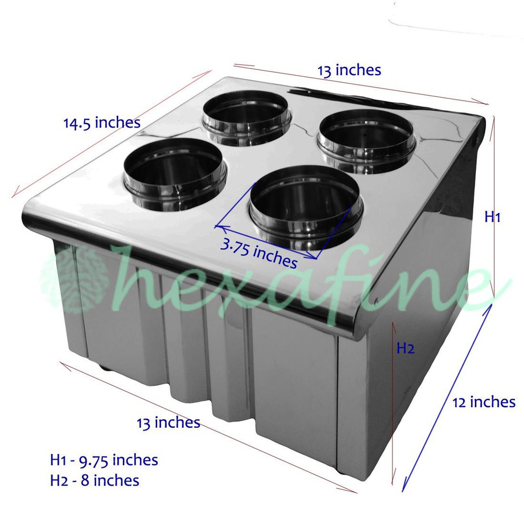 HD Dry Type Stainless Spoon and Fork Sterilizer Electric Heater Caddy