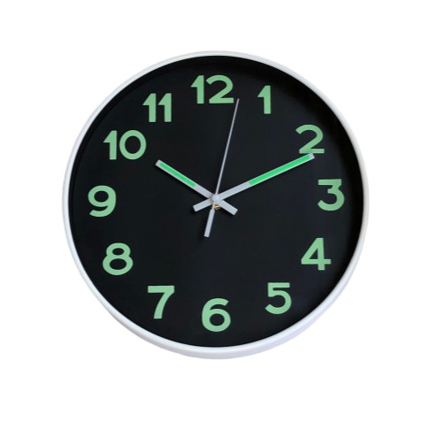 10” Luminous Glow in the Dark Wall Clock - Silent Non-ticking | Shopee ...