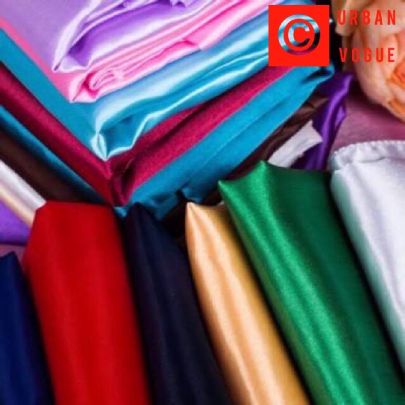 Light Satin Silk HIGH QUALITY Fabric 60 inches width Shopee Philippines