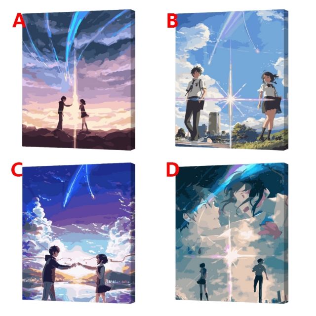 Paint By Numbers Anime Movie Kimi No Na Wa Your Name Shopee Philippines