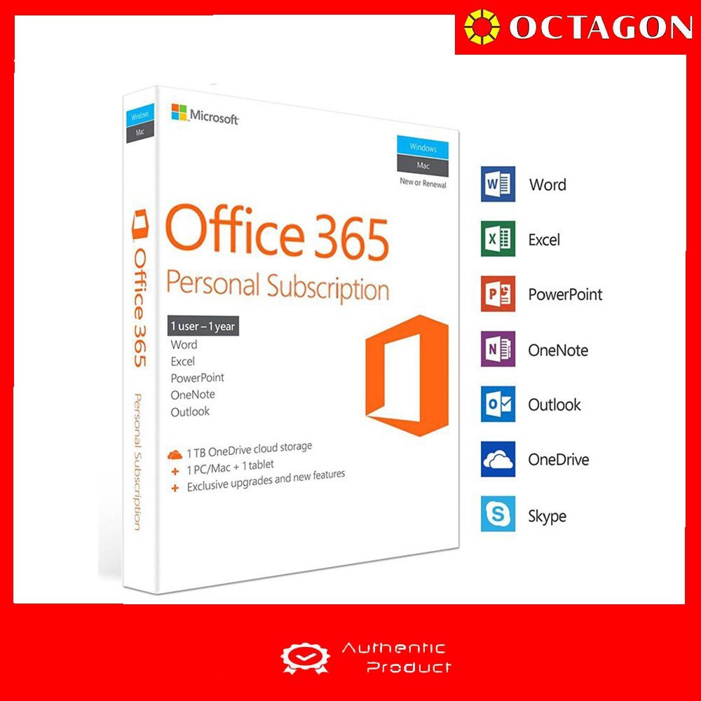 MS Office 365 Personal (1PC + 1 Tablet) | Shopee Philippines