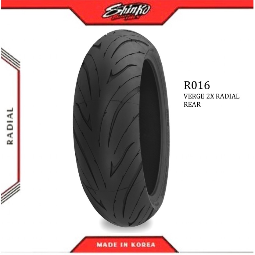 Shinko Motorcycle Tire Verge2x 160 60zr17 R Tl Shopee Philippines