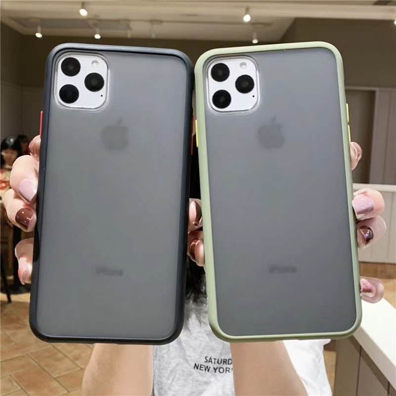 Casing Iphone 11 Pro Max X Xs Max Xr 6 6s 7 8 Plus Shockproof Matte Clear Hard Case Cover Shopee Philippines