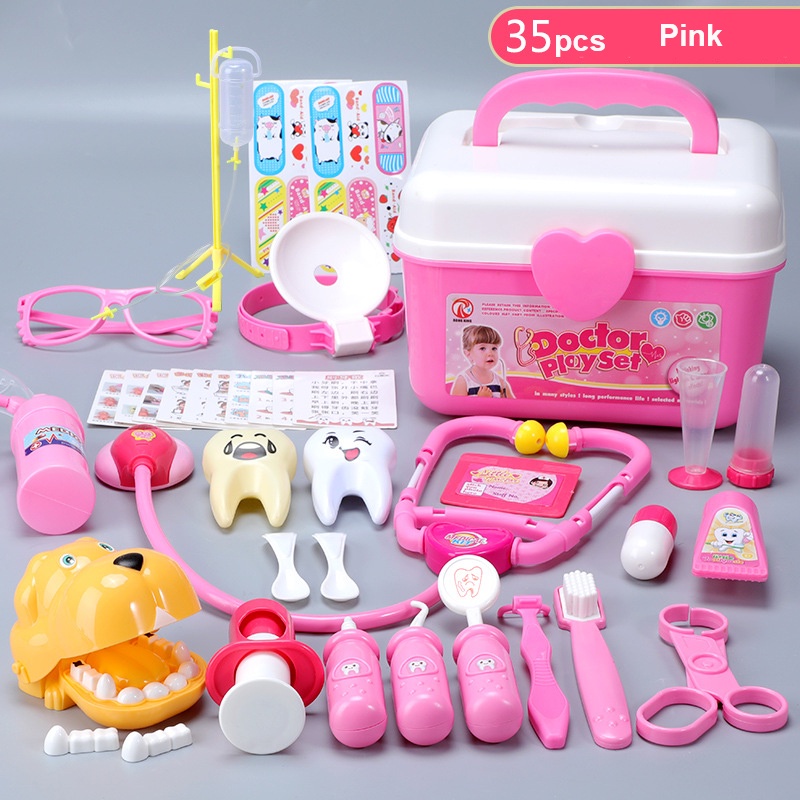 35 Pcs Pretend Play Doctor Play Toy Set for Kid Toys Set for Children's ...