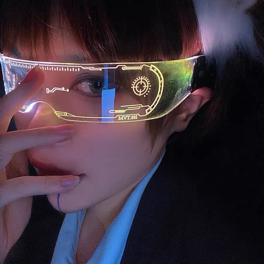 Details about   Happy New Year LED Light Glasses Luminous Funny Glasses Glowing Sunglasses 