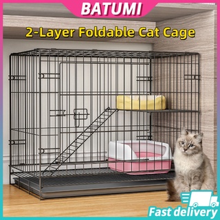 Cat Cage Collapsible 2/ 3 layers Cat Cage With Free Poop Tray Pet Cage Easy Assemble Kitten Cage #1