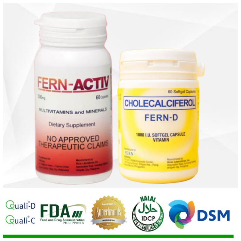 FERN D Fern Activ & Milkca (Vitamin D B and Calcium) | Shopee Philippines