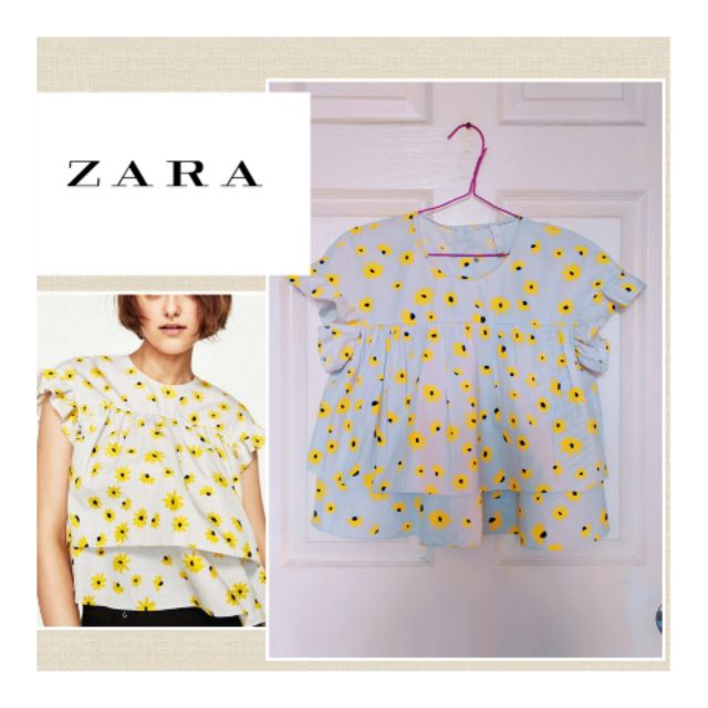 zara daisy shirt